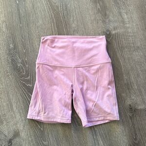 lululemon athletica Light Pink Bike Shorts